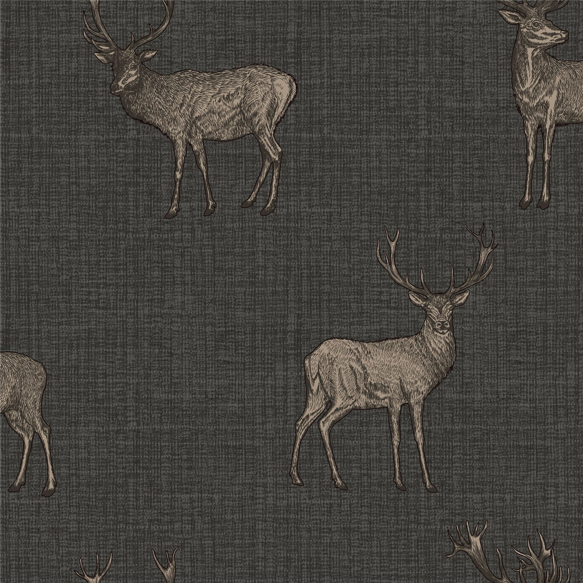 cortex-london-windsor-heritage-stag-charcoal-copper-wallpaper