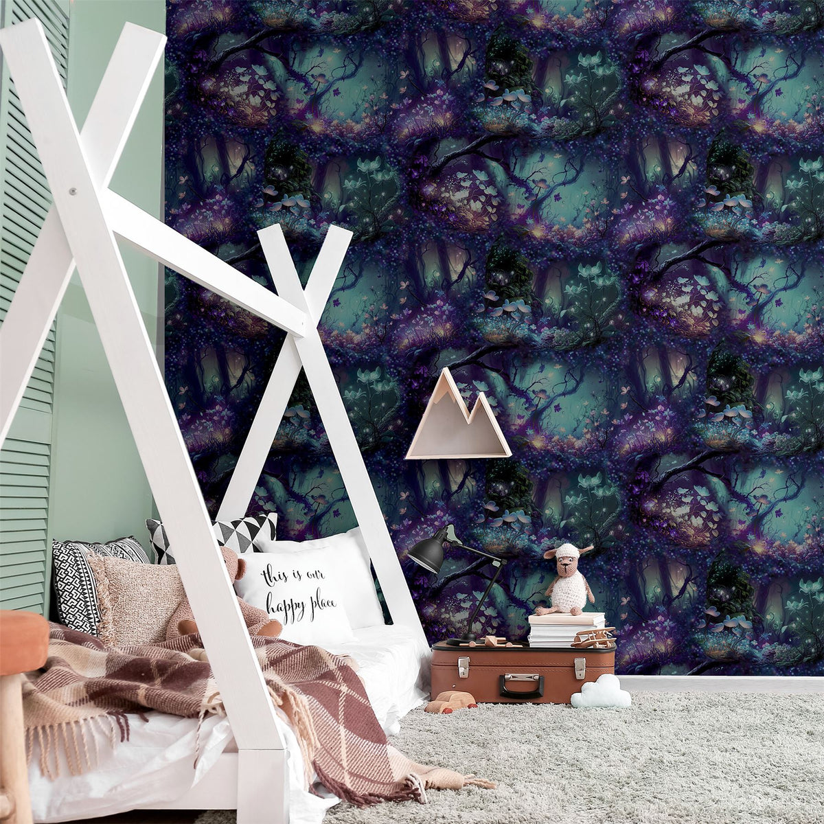 cortex-london-windsor-magical-garden-black-neon-kids-wallpaper