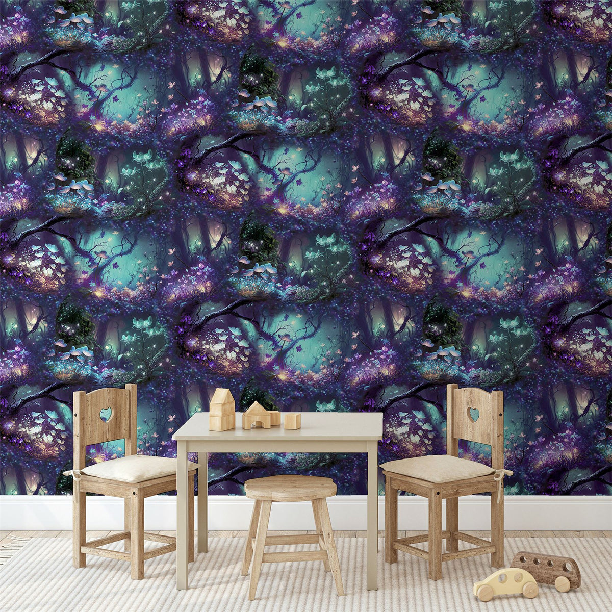 cortex-london-windsor-magical-garden-black-neon-kids-wallpaper