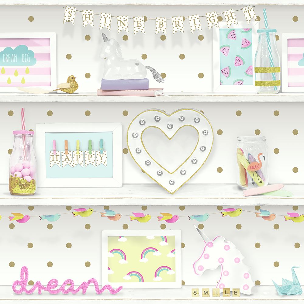 cortex-london-windsor-girls-life-multi-wallpaper-hearts-rainbows-flamingos