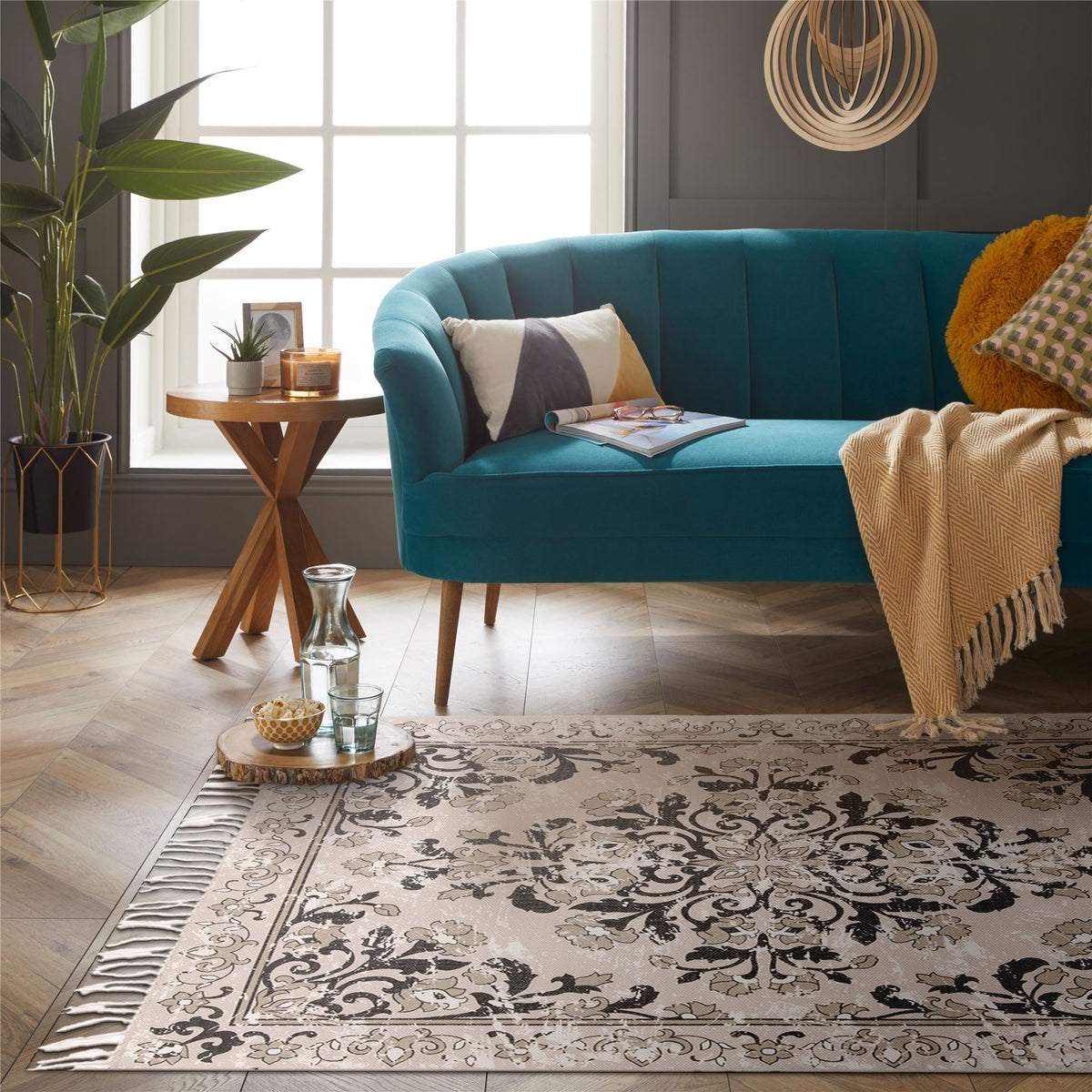 cortex-london-windsor-kew-grey-printed-tassel-outdoor-rug-120x170cm