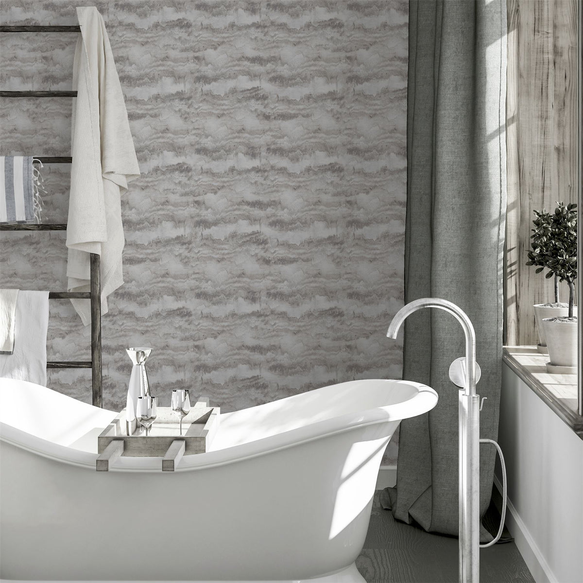 cortex-london-york-grey-painted-canvas-wallpaper-expressionist-design