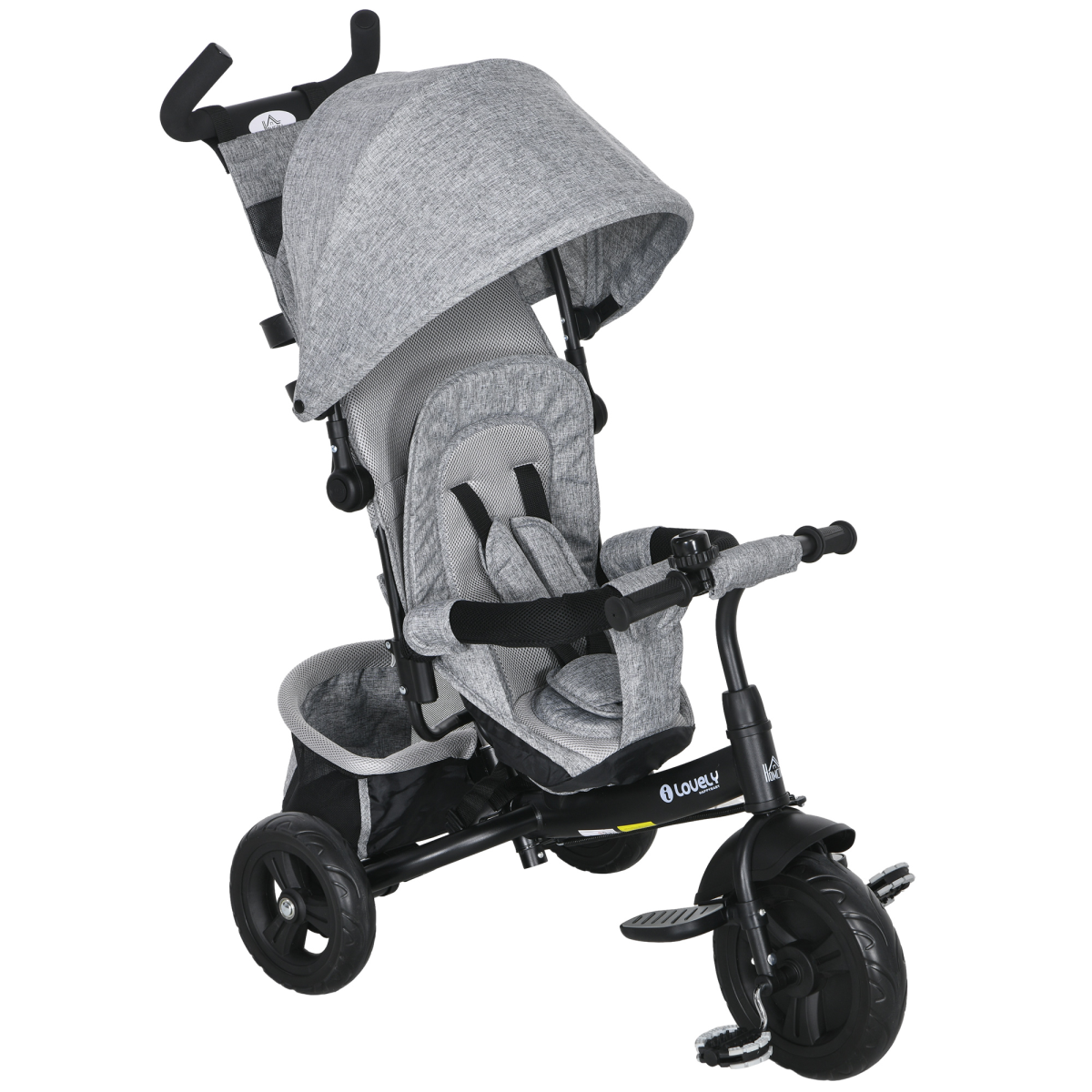 cortex-london-westminster-6-in-1-kids-trike-stroller-green-white-parent-handle