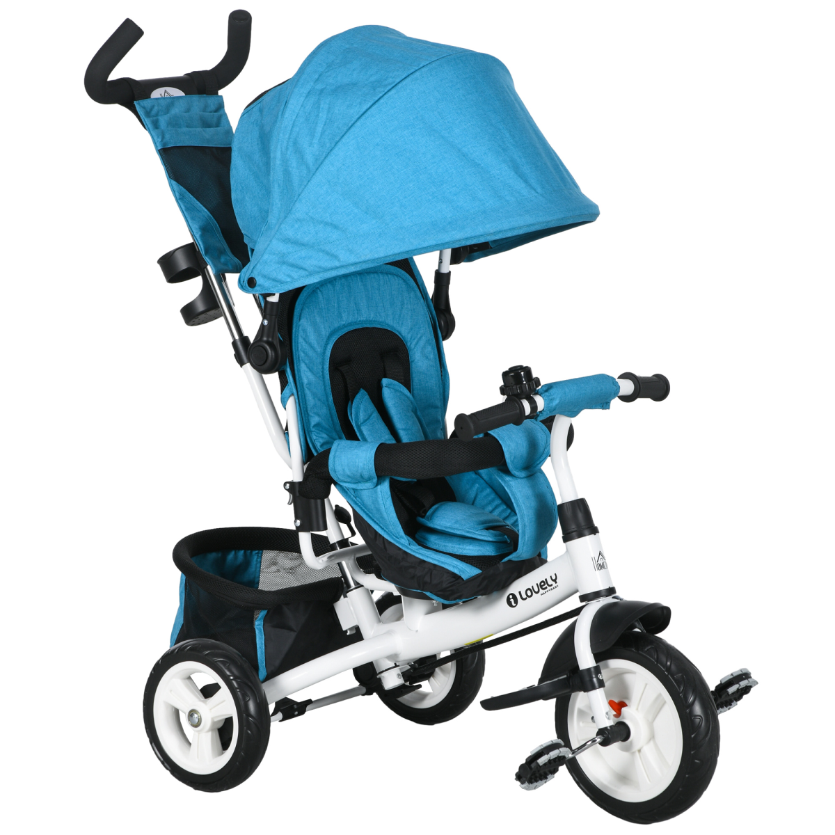 cortex-london-westminster-6-in-1-kids-trike-stroller-green-white-parent-handle