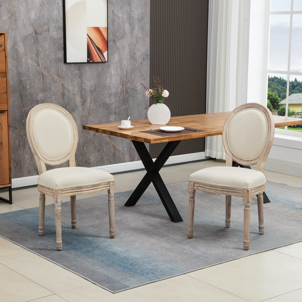 cortex-london-kensington-french-style-grey-dining-chairs-set-2-oval-backs-linen-look-upholstery