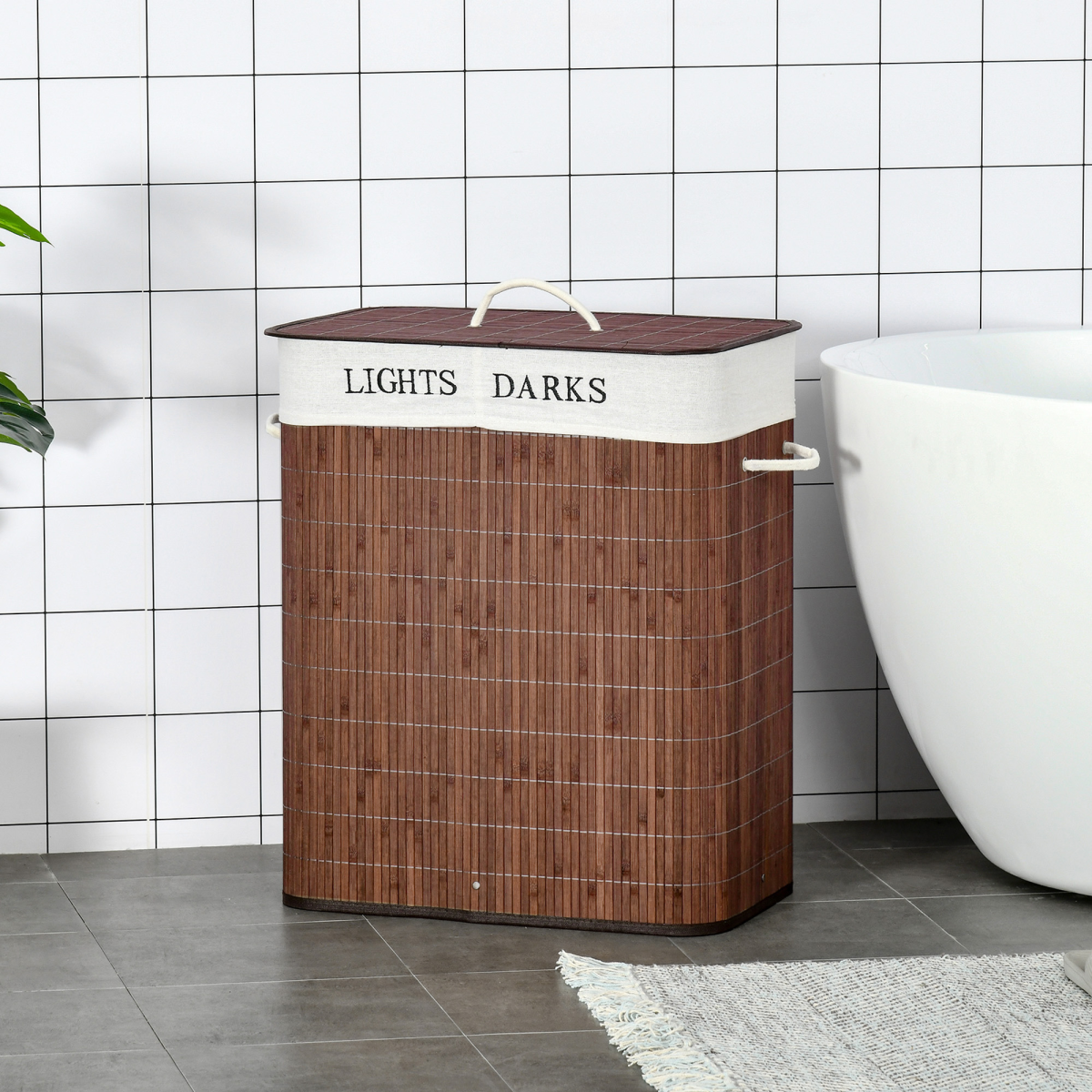 cortex-london-windsor-bamboo-two-section-laundry-hamper-brown
