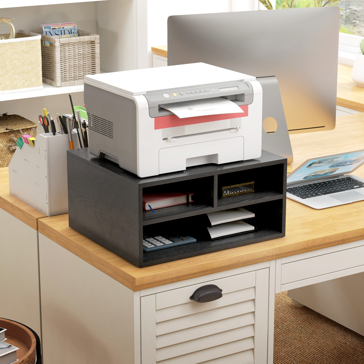 cortex-london-westminster-black-desktop-printer-stand-three-open-compartments