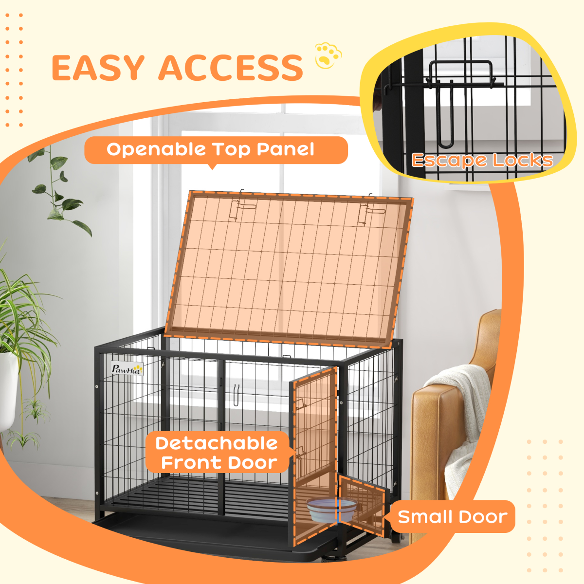 cortex-london-windsor-heavy-duty-dog-crate-on-wheels-with-bowl-holder