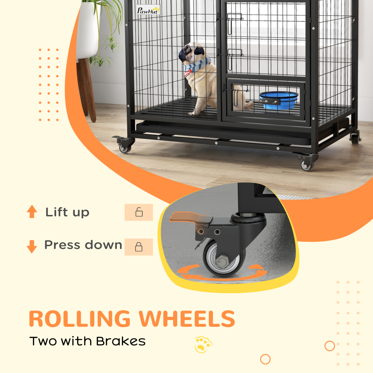 cortex-london-windsor-heavy-duty-dog-crate-on-wheels-with-bowl-holder