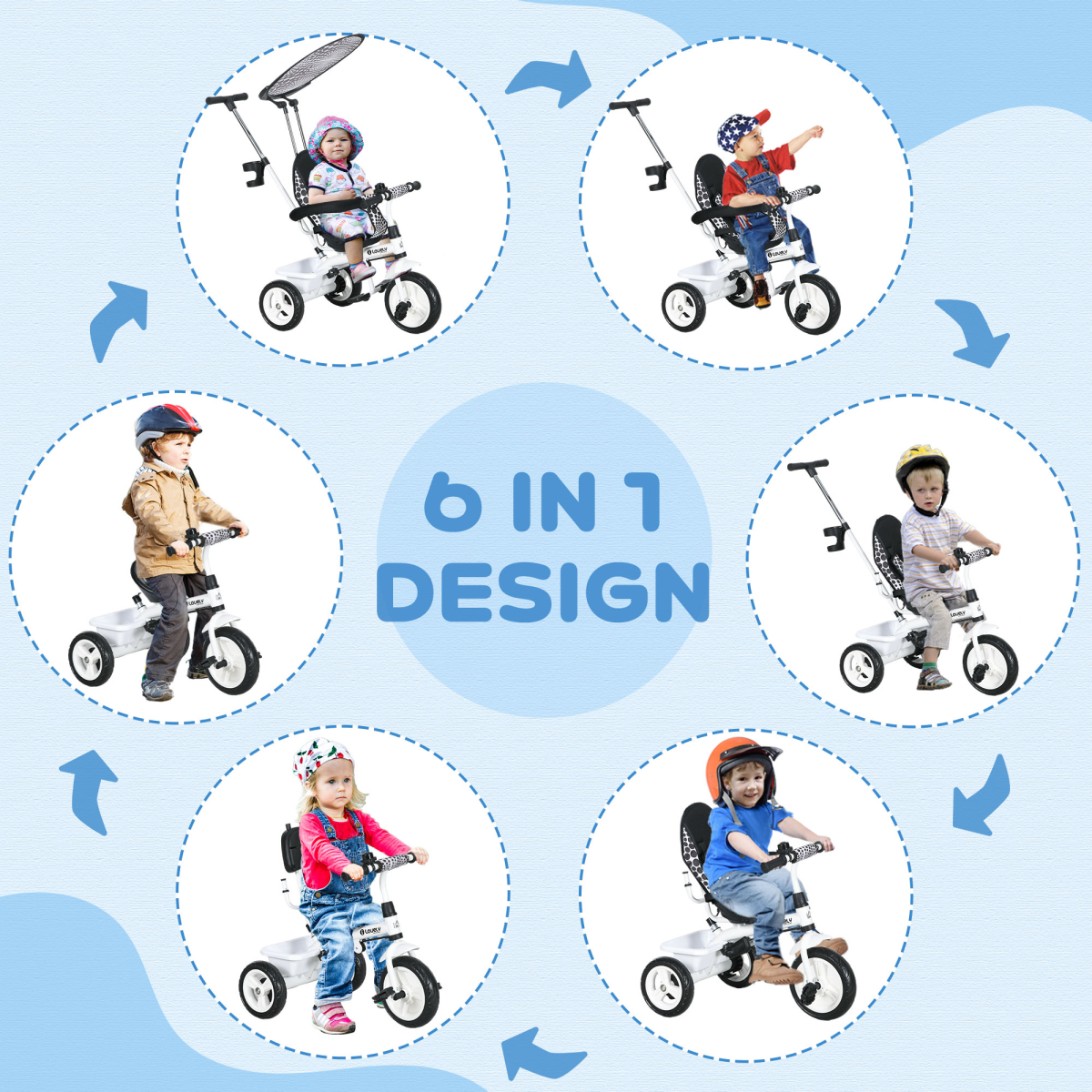 cortex-london-windsor-6-in-1-kids-tricycle-blue