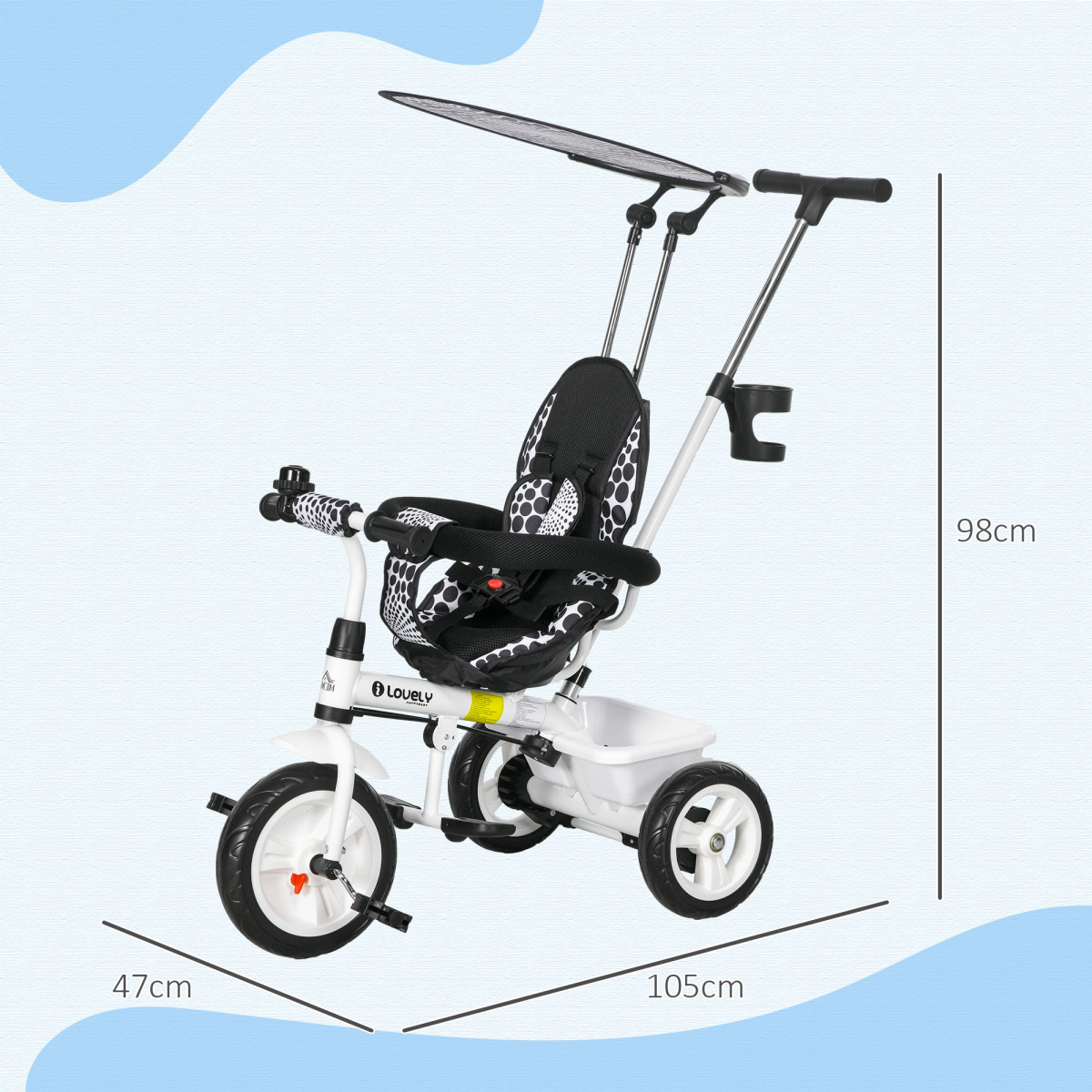 cortex-london-windsor-6-in-1-kids-tricycle-blue