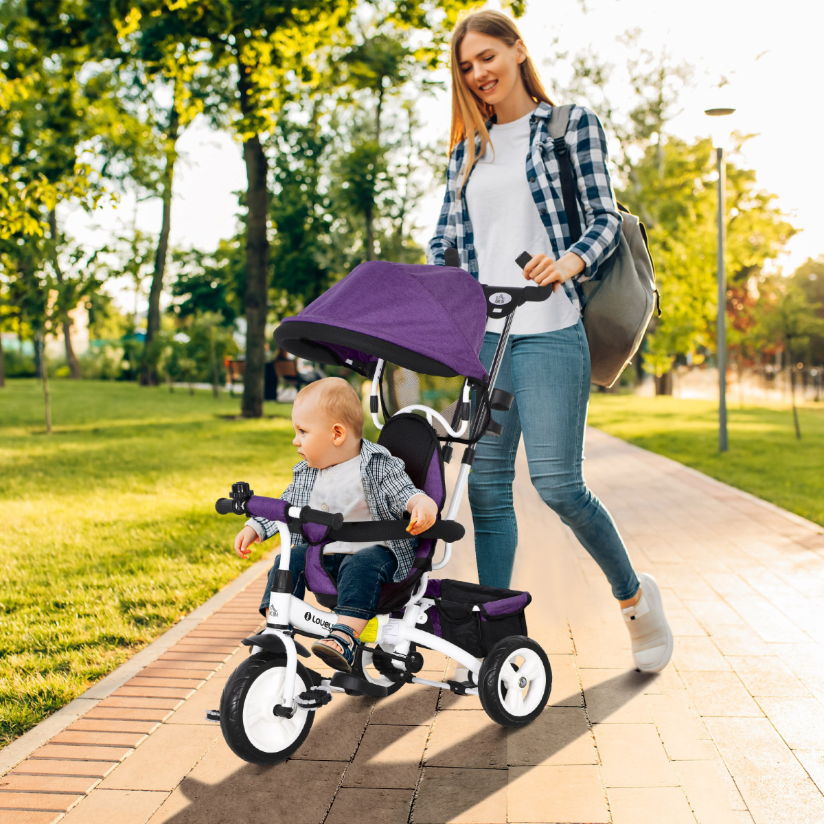 cortex-london-windsor-6-in-1-kids-trike-stroller-white-green