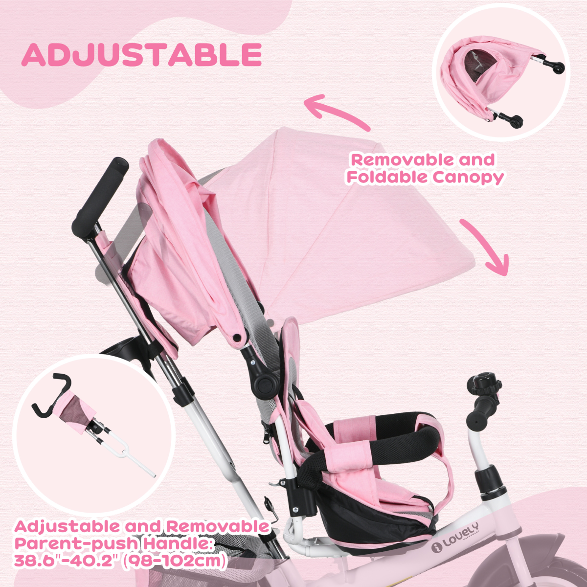 cortex-london-westminster-6-in-1-kids-trike-stroller-green-white-parent-handle
