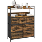 cortex-london-york-homcom-rustic-brown-seven-drawer-chest-of-drawers-with-shelves