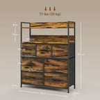 cortex-london-york-homcom-rustic-brown-seven-drawer-chest-of-drawers-with-shelves