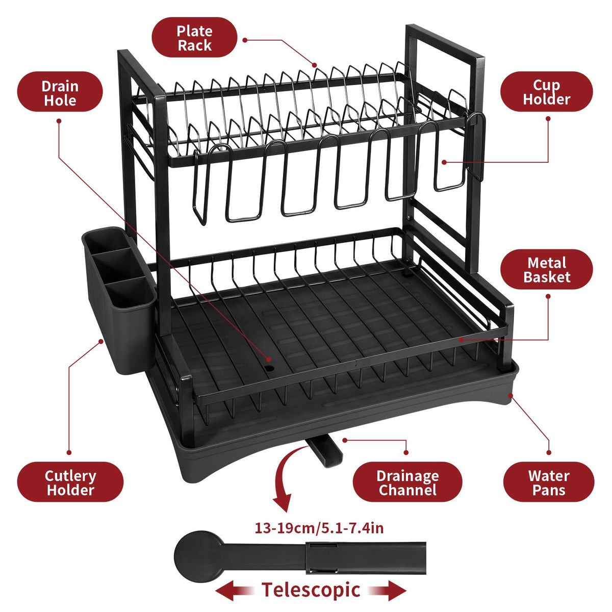 cortex-london-york-two-tier-dish-drainer-black