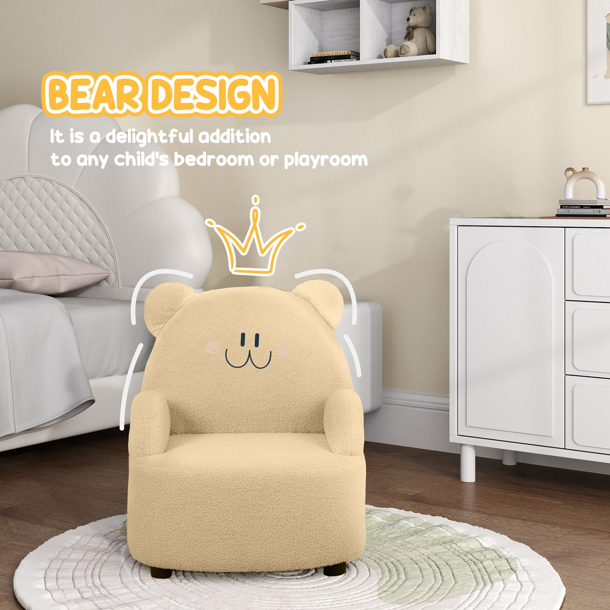 cortex-london-windsor-bear-toddler-armchair-khaki-teddy-fleece