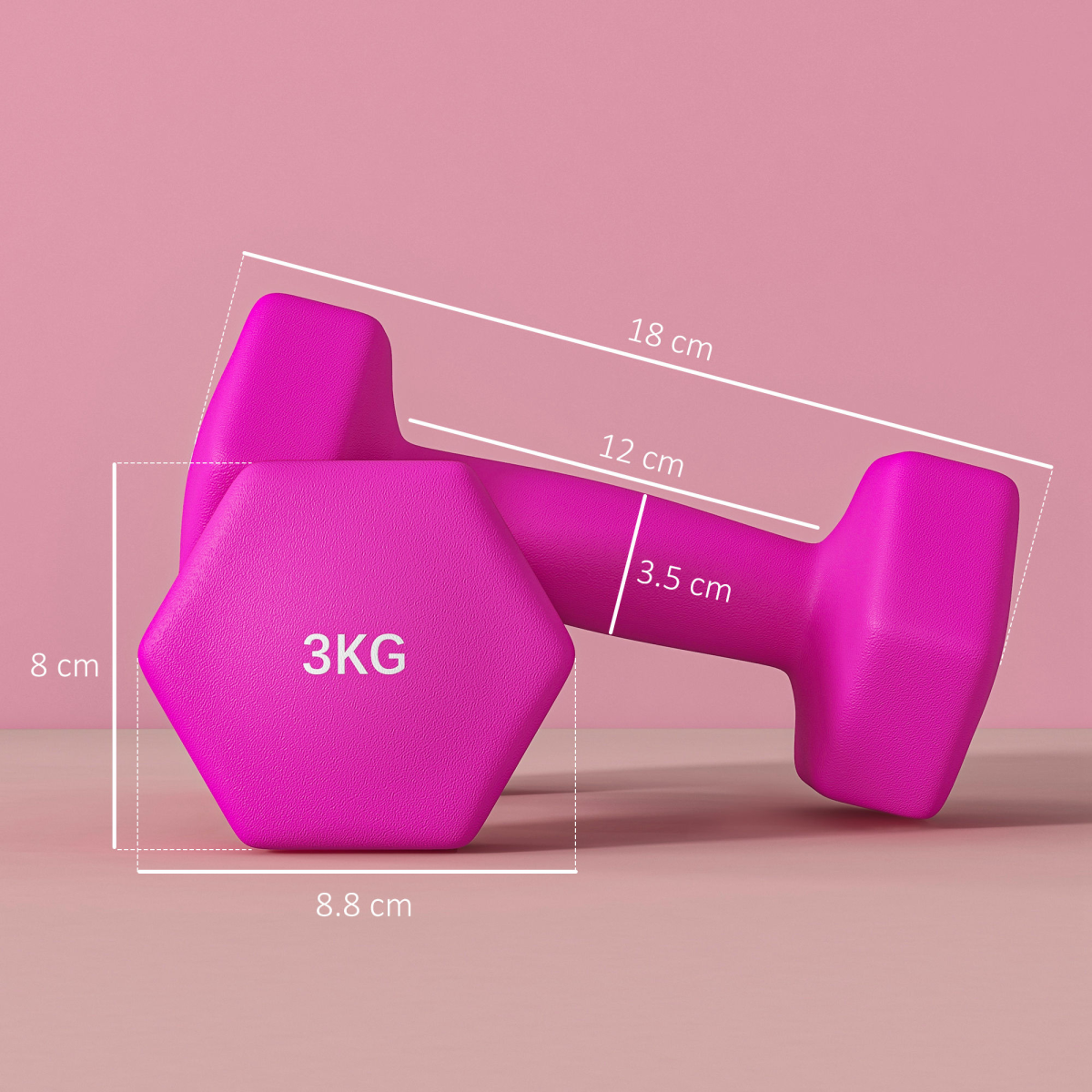 cortex-london-windsor-hexagonal-dumbbells-pair-2-4kg-non-slip-grip