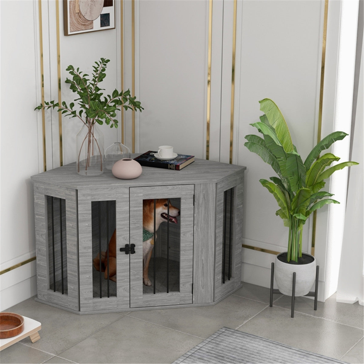 cortex-london-windsor-grey-dog-crate-side-table