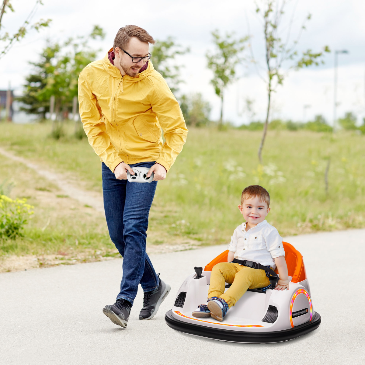 cortex-london-windsor-green-kids-bumper-car-12v-remote-control