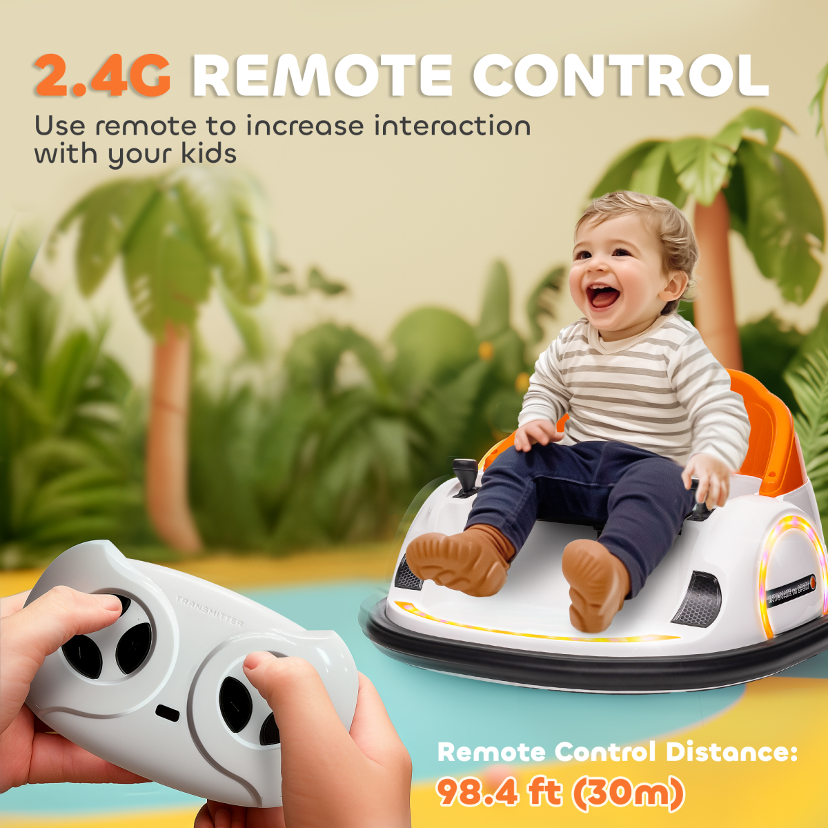 cortex-london-windsor-green-kids-bumper-car-12v-remote-control