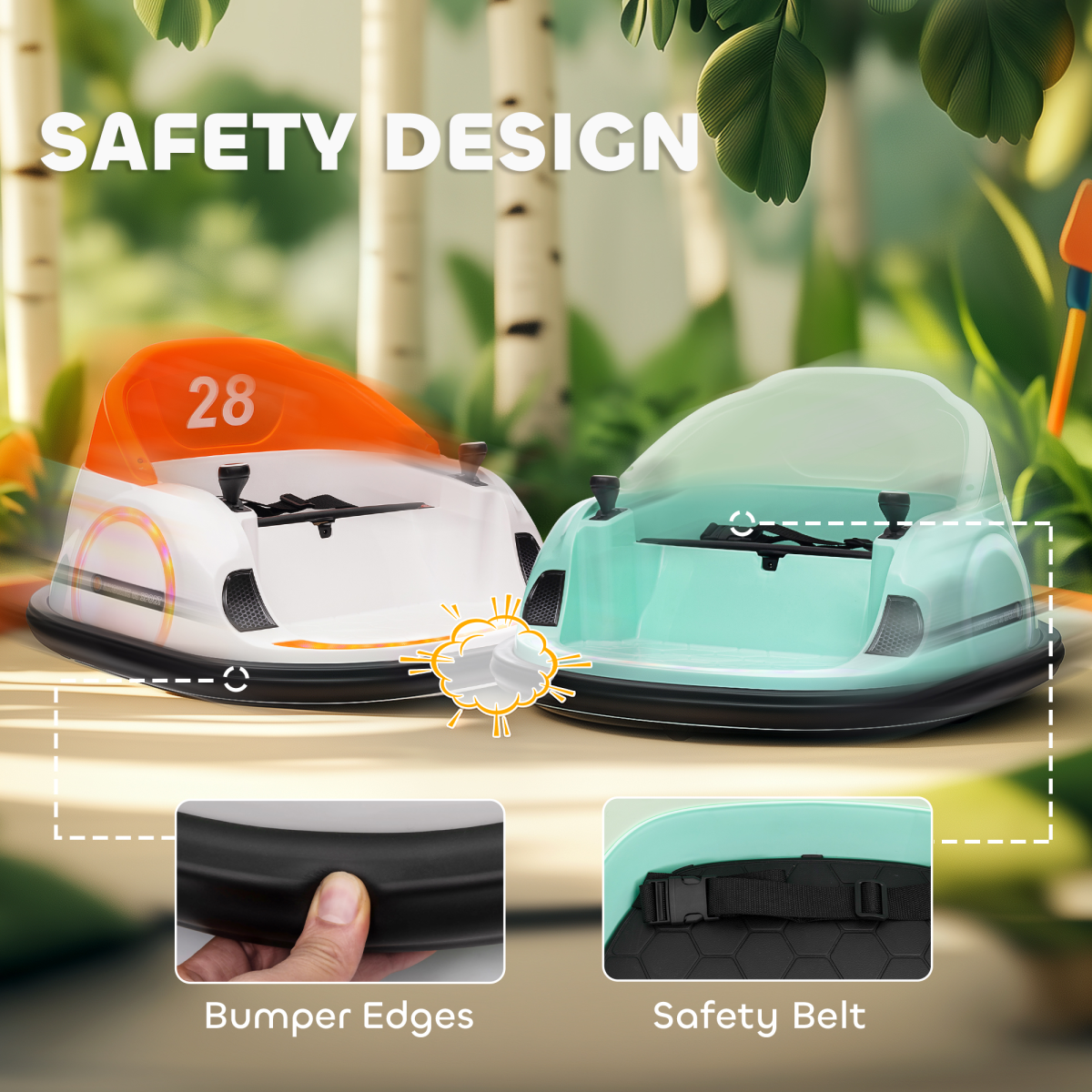 cortex-london-windsor-green-kids-bumper-car-12v-remote-control