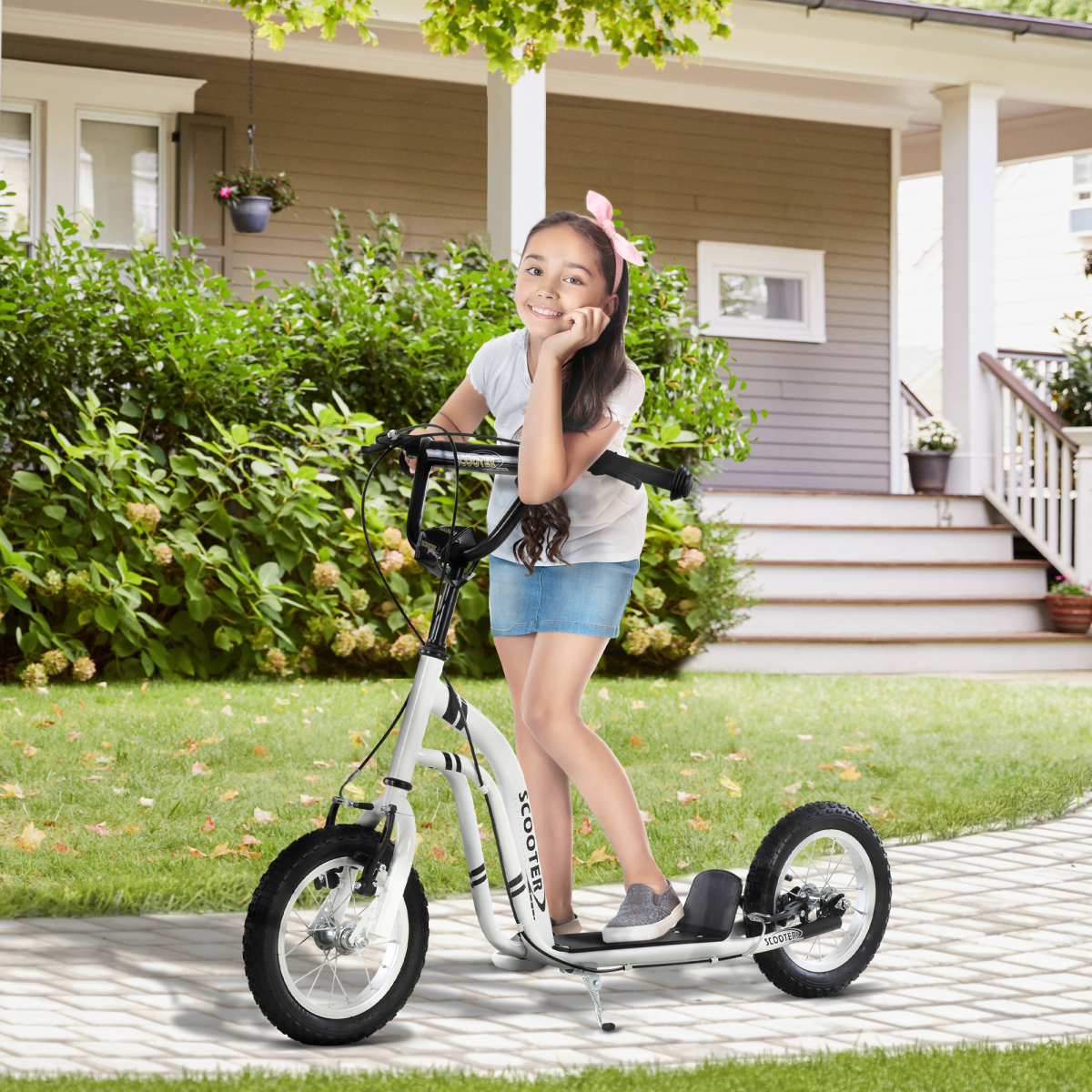 cortex-london-windsor-kids-stunt-scooter-adjustable-handlebar-12-inch-rubber-wheels-black
