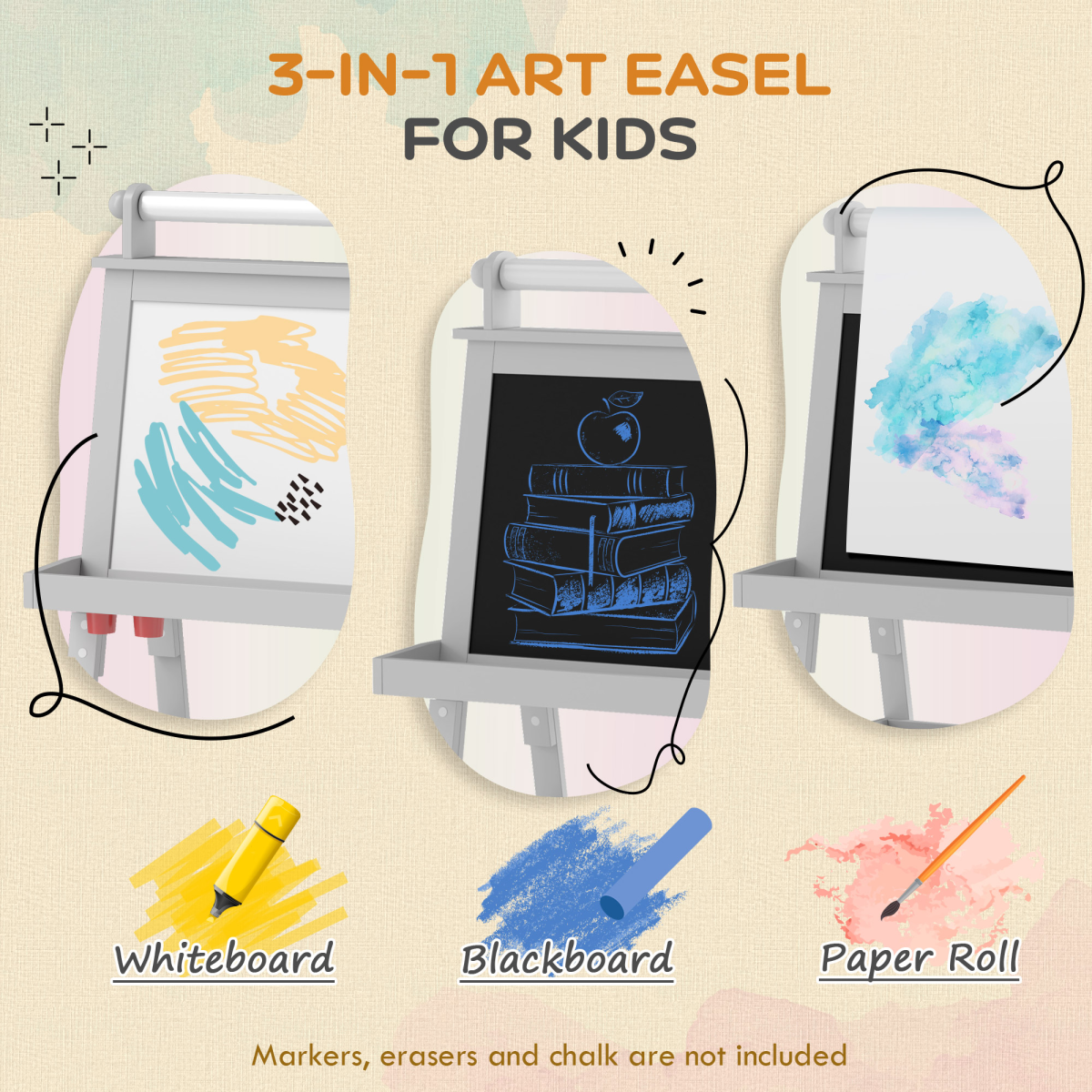 cortex-london-windsor-kids-double-sided-art-easel-paper-roll-green