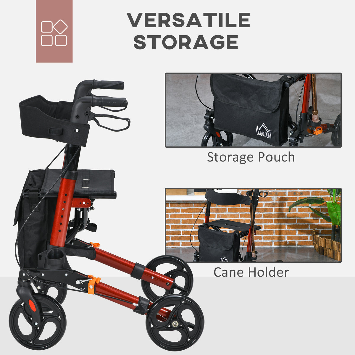 cortex-london-windsor-four-wheel-rollator-walker-with-seat-red-black
