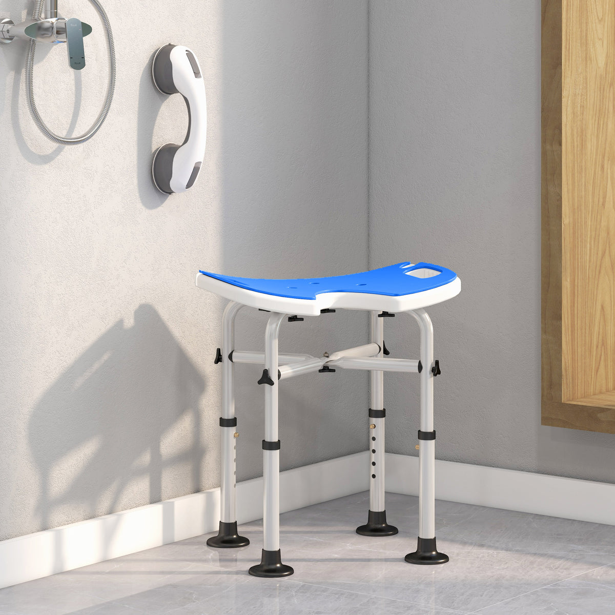 cortex-london-windsor-adjustable-aluminium-shower-stool-dark-blue