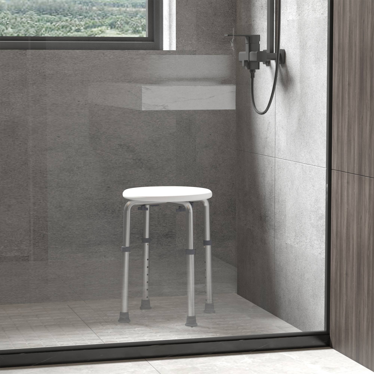 cortex-london-york-adjustable-shower-bath-chair-black-homcom