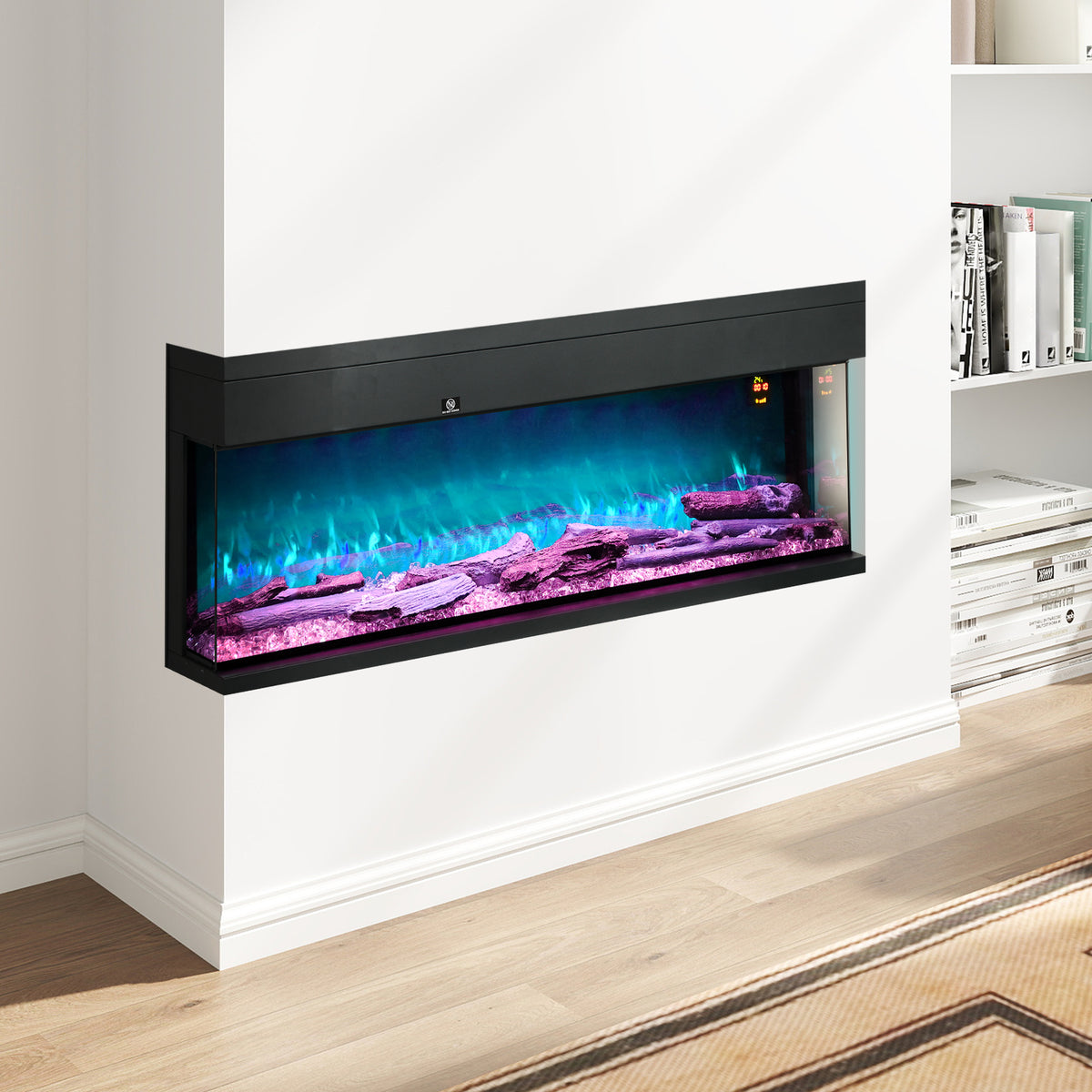 cortex-london-yorkminster-127cm-electric-fireplace-black