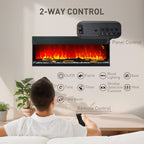 cortex-london-yorkminster-127cm-electric-fireplace-black