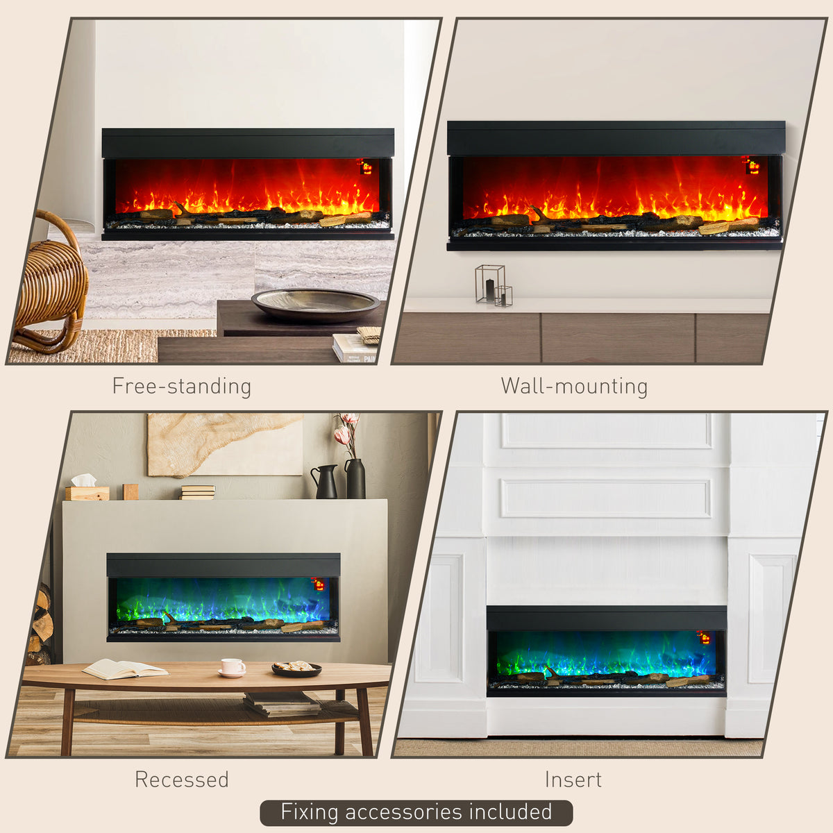 cortex-london-yorkminster-127cm-electric-fireplace-black
