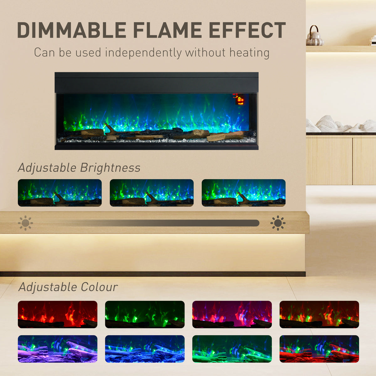cortex-london-yorkminster-127cm-electric-fireplace-black