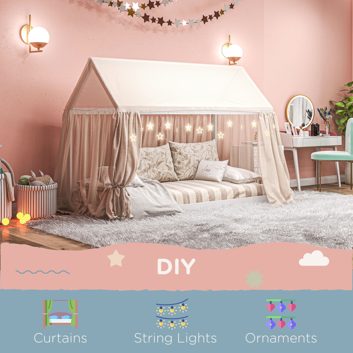 cortex-london-windsor-grey-pine-tree-house-single-bed-frame