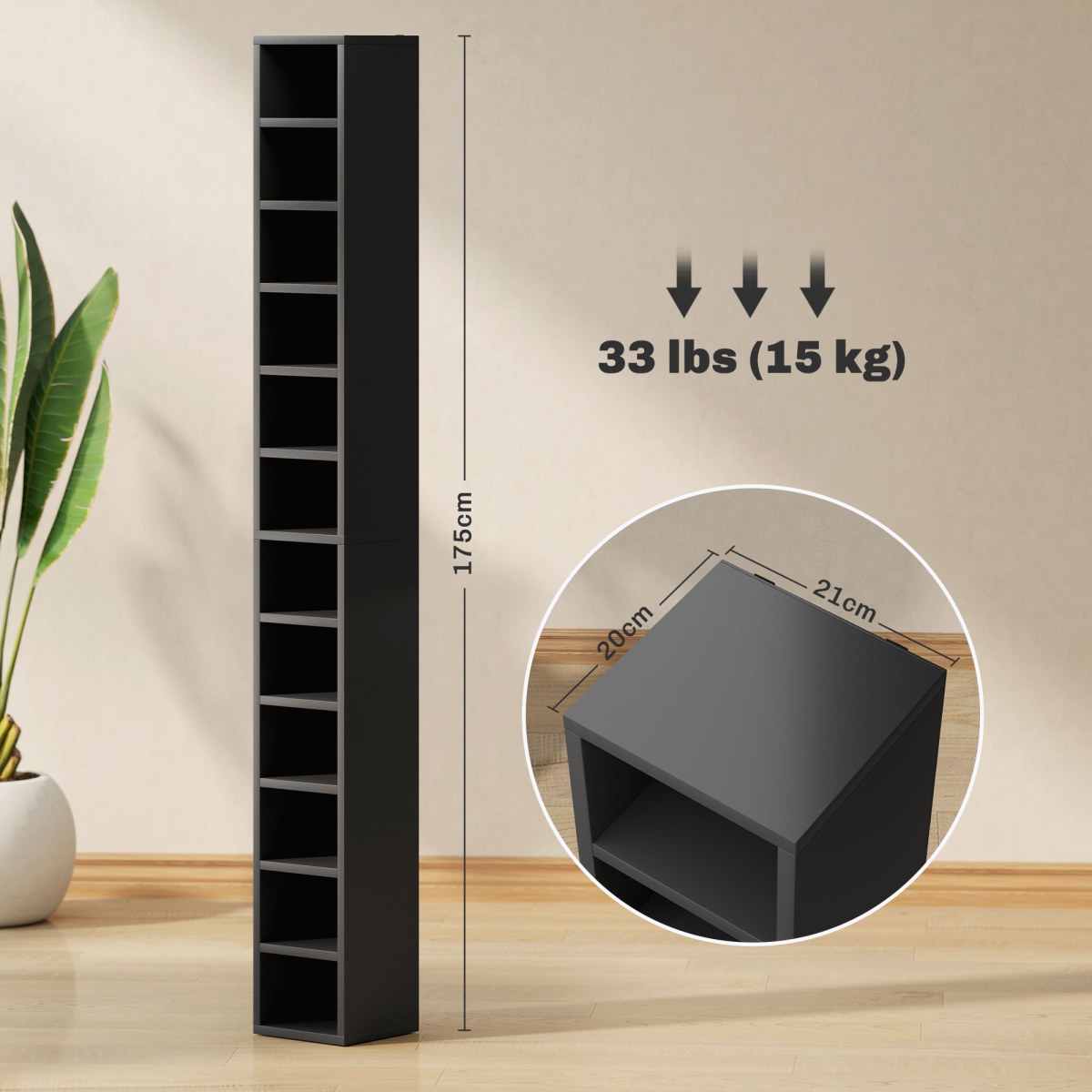 cortex-london-windsor-204-cd-dvd-storage-tower-white