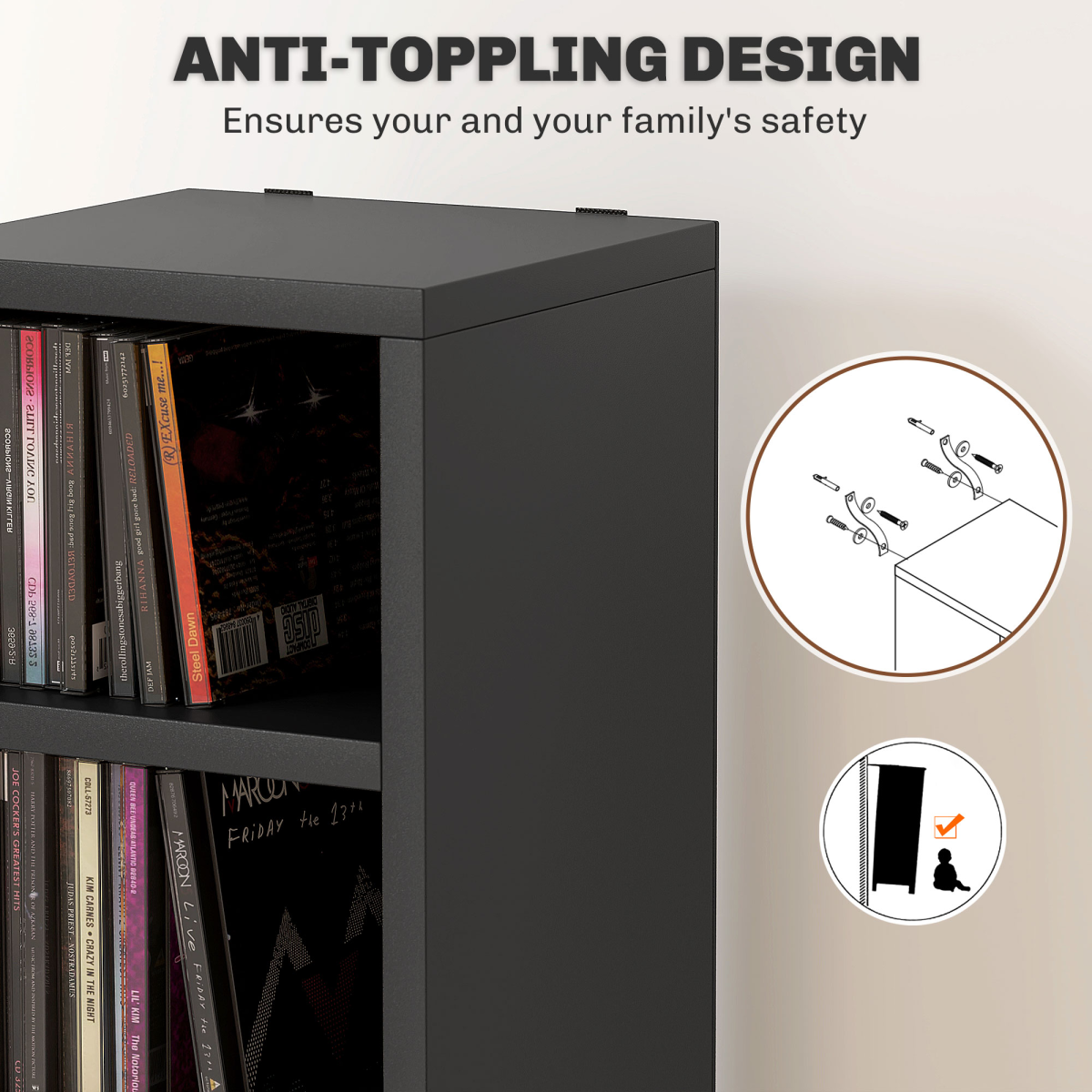cortex-london-windsor-204-cd-dvd-storage-tower-white