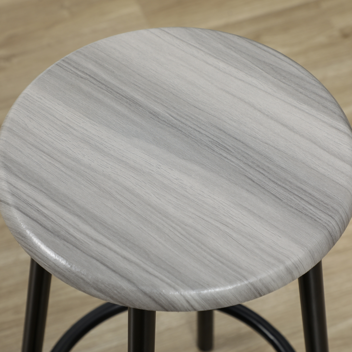 cortex-london-homcom-grey-black-five-piece-bar-table-four-stools-metal-frame