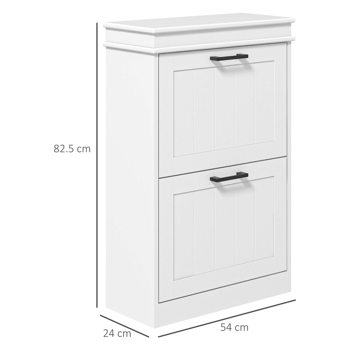 cortex-london-windsor-slim-white-mdf-shoe-storage-cabinet-two-flip-drawers