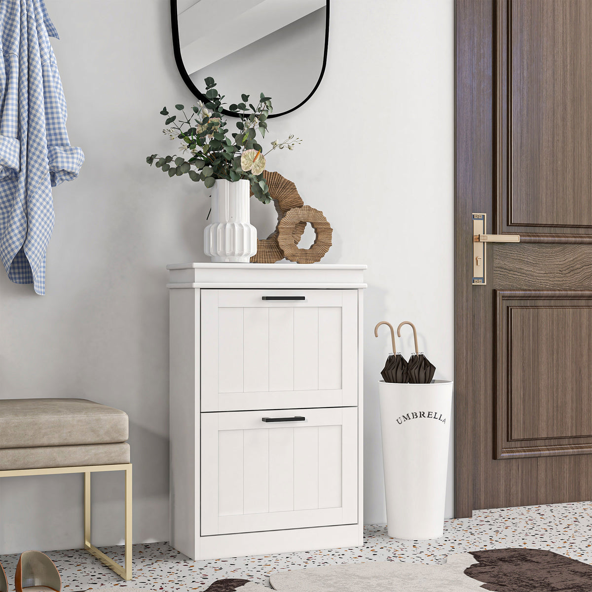 cortex-london-windsor-slim-white-mdf-shoe-storage-cabinet-two-flip-drawers