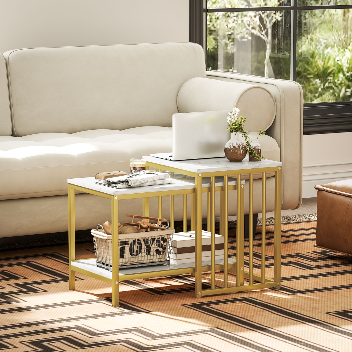 cortex-london-windsor-marble-effect-coffee-table-set-white-gold-tone