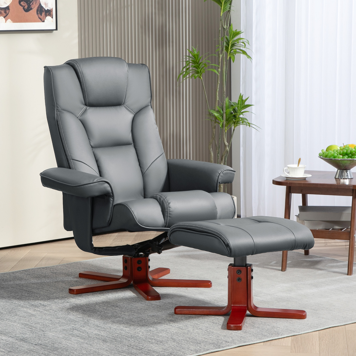 cortex-london-windsor-faux-leather-reclining-armchair-footstool-black-dark-red