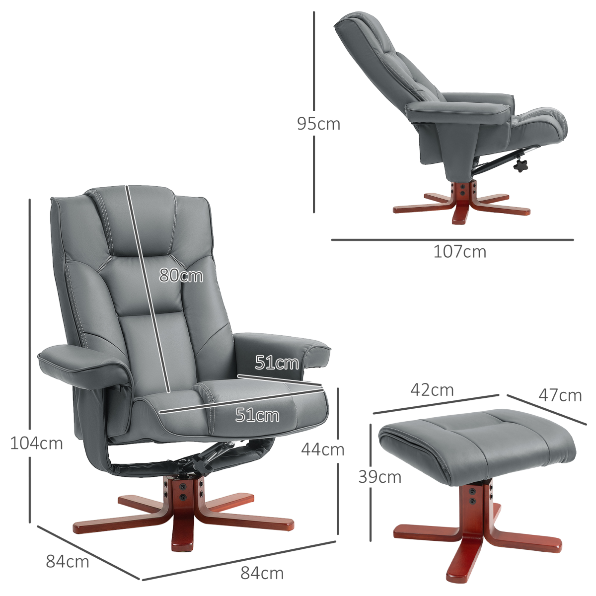 cortex-london-windsor-faux-leather-reclining-armchair-footstool-black-dark-red