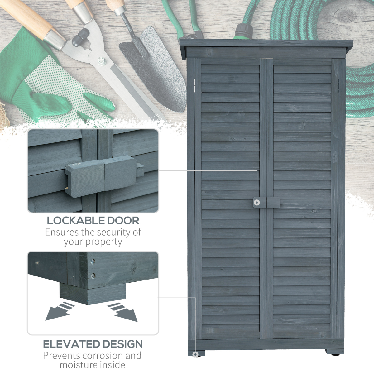 cortex-london-york-fir-wood-garden-storage-cabinet-three-shelves-grey