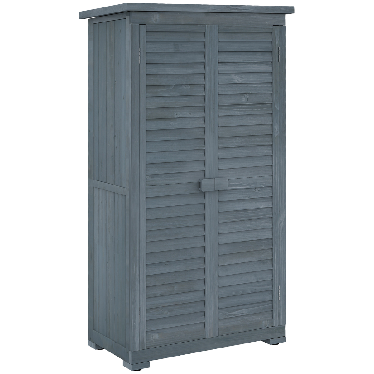 cortex-london-york-fir-wood-garden-storage-cabinet-three-shelves-grey