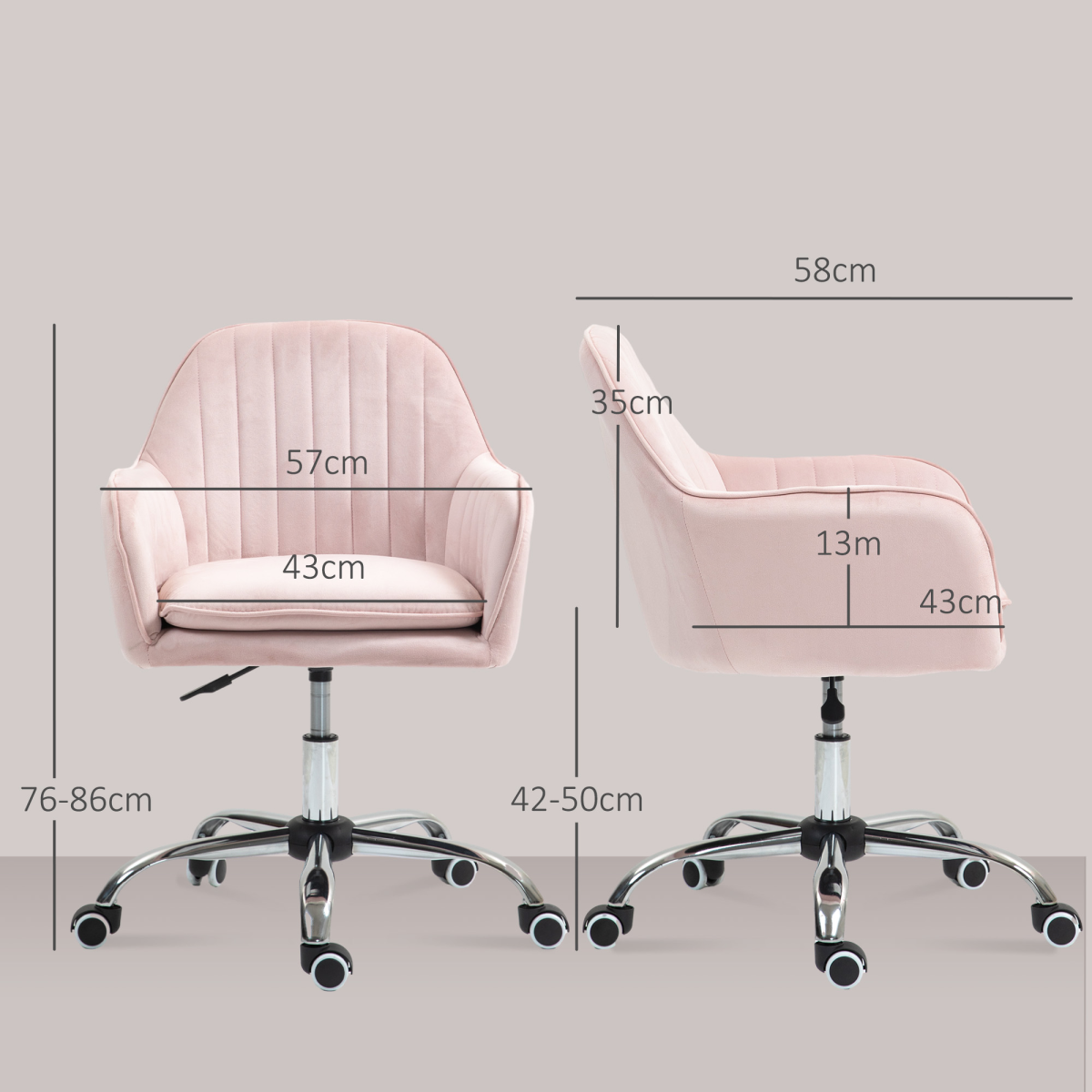 cortex-london-windsor-grey-velvet-feel-swivel-office-chair