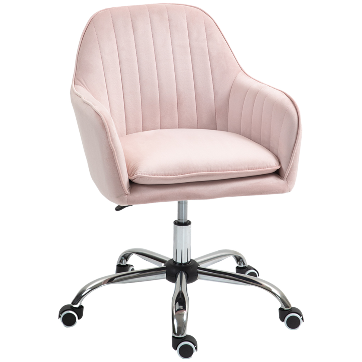 cortex-london-windsor-grey-velvet-feel-swivel-office-chair