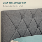 cortex-london-windsor-double-bed-frame-adjustable-linen-look-headboard-grey-black