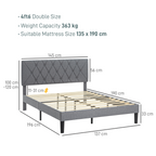 cortex-london-windsor-double-bed-frame-adjustable-linen-look-headboard-grey-black